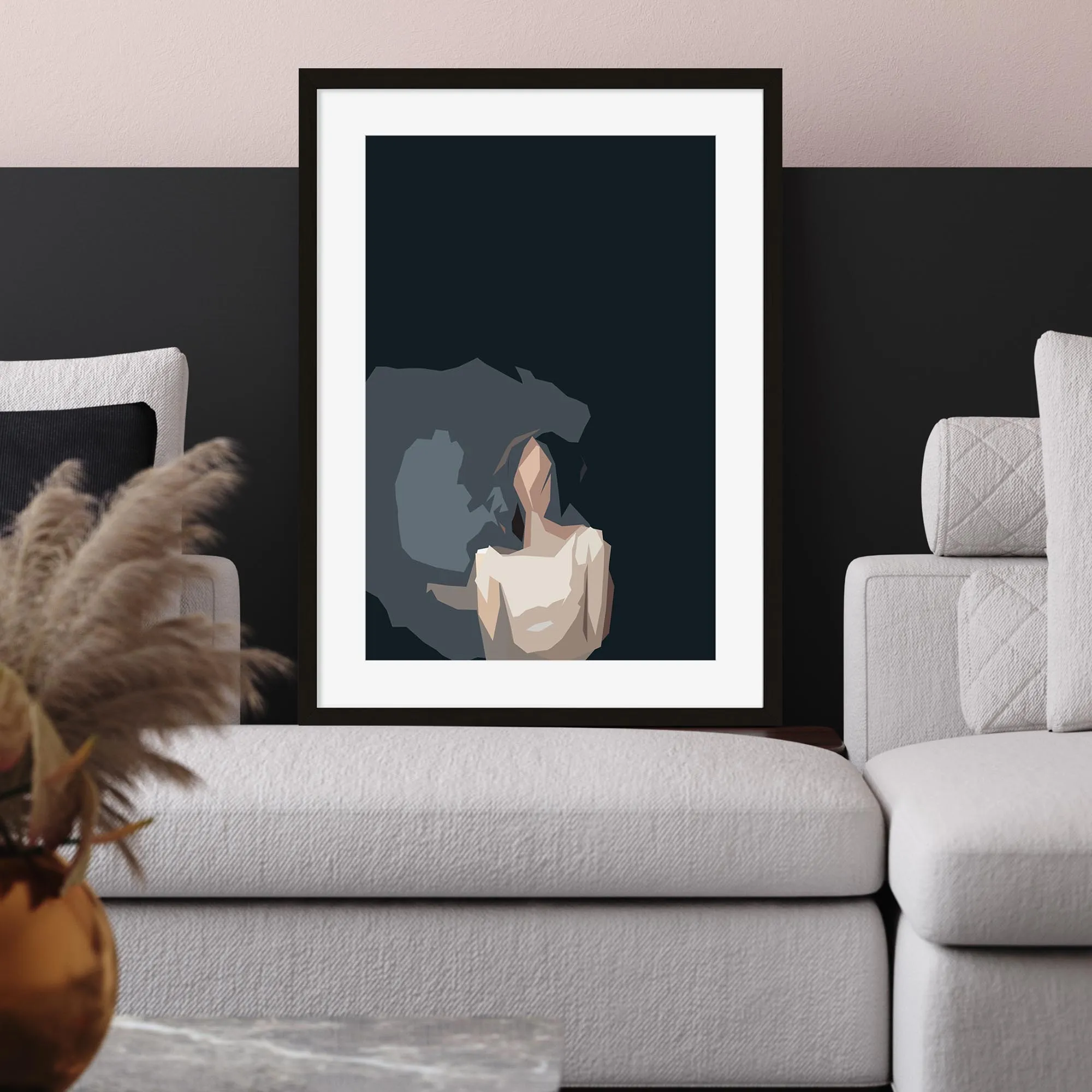 Abstract Portrait Framed Art