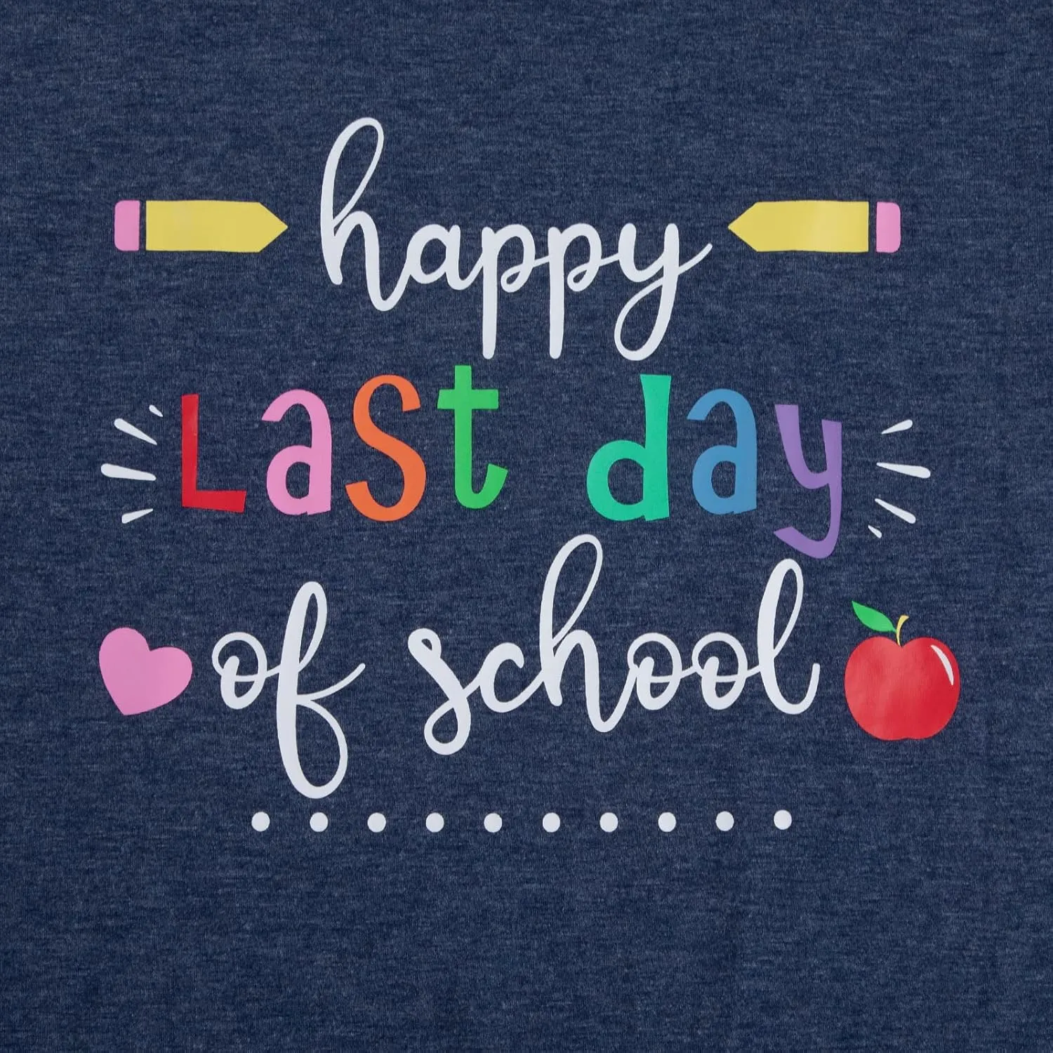 MNLYBABY Happy Last Day of School Shirt Women Teachers Shirt School Graduation Tee Appreciation Gift Teacher Life Top